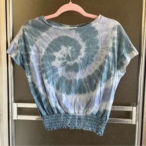 BLUE RAIN TIE DYE T SHIRT